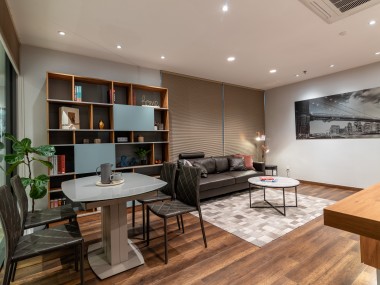 Phòng khách kết hợp bếp