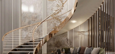 “NƠI DÒNG CHẢY ÁNH SÁNG BẮT ĐẦU” – CẦU THANG MỞ LỐI CHO VẺ ĐẸP NGÔI NHÀ