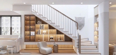 HÓA GIẢI GÓC CHẾT TRONG NHÀ BẰNG THIẾT KẾ GẦM CẦU THANG ĐẦY ĐẲNG CẤP